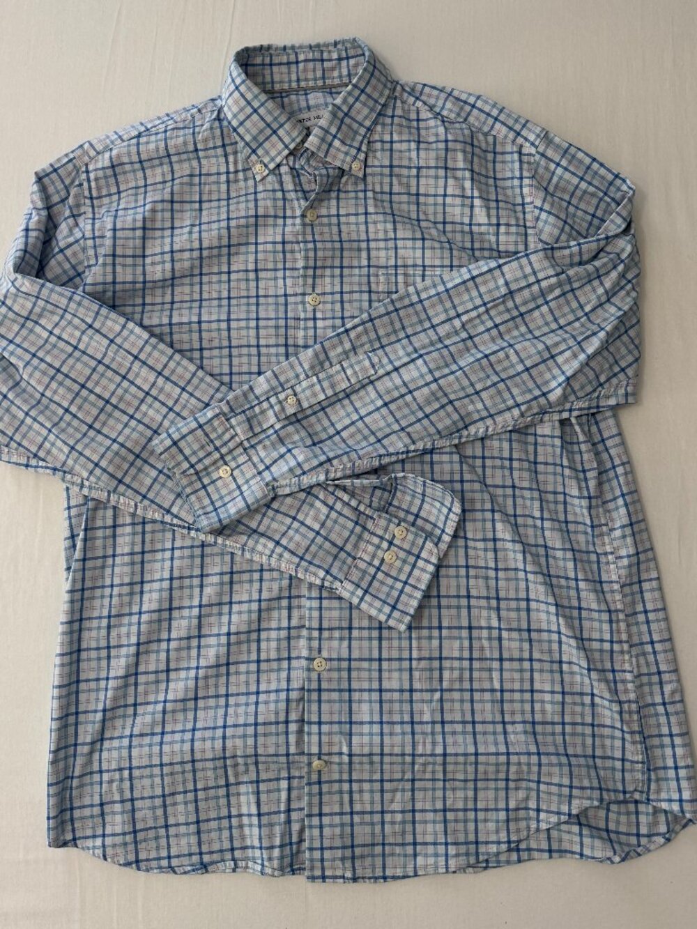 Peter Millar Men's Cutler Check Stretch Button-Down Shirt